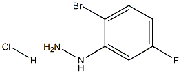 (2-BROMO-5-FLUOROPHENYL)HYDRAZINEHYDROCHLORIDE 구조식 이미지