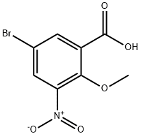 5-BroMo-2-Methoxy-3-nitrobenzoic acid Structure