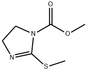 4,5-Dihydro-2-(Methylthio)-1H-iMidazole-1-carboxylic Acid Methyl Ester 구조식 이미지