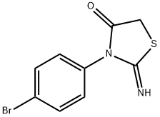 3-(4-broMophenyl)-2-iMinothiazolidin-4-one Structure