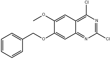 7-(벤질옥시)-2,4-디클로로-6-메톡시퀴나졸린 구조식 이미지