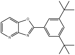 2-(3,5-디-tert-부틸페닐)옥사졸로[4,5-b]피리딘 구조식 이미지