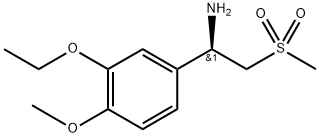 (R)-1-(3-Ethoxy-4-Methoxyphenyl)-2-(Methylsulfonyl)ethylaMine 구조식 이미지