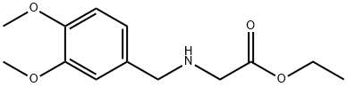 ethyl 2-((3,4-diMethoxybenzyl)aMino)acetate hydrochloride 구조식 이미지