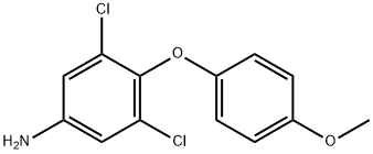 3,5-dichloro-4-(4-Methoxy-phenoxy)-aniline Structure