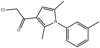 2-chloro-1-[2,5-diMethyl-1-(3-Methylphenyl)-1H-pyrrol-3-yl]ethan-1-one 구조식 이미지