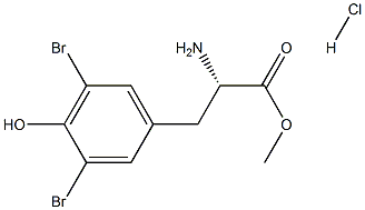 L-티로신,3,5-dibroMo-,메틸에스테르,염산염(1:1) 구조식 이미지