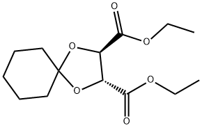 (2R,3R)-diethyl 1,4-dioxaspiro[4.5]decane-2,3-dicarboxylate 구조식 이미지