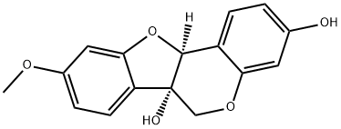 (6aS-cis)-9-Methoxy-6H-benzofuro[3,2-c][1]benzopyran-3,6a(11aH)-diol 구조식 이미지