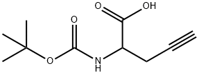 N-Boc-2-propargyl-glycine 구조식 이미지