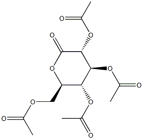 D-Gluconic acid, δ-lactone, 2,3,4,6-tetraacetate Structure