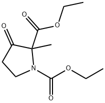 Diethyl 2-Methyl-3-oxopyrrolidine-1,2-dicarboxylate Structure