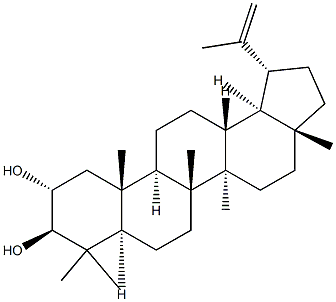 Lup-20(29)-ene-2α,3β-diol 구조식 이미지
