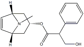 (S)-(1R,3s,5S)-8-Methyl-8-azabicyclo[3.2.1]oct-6-en-3-yl 3-hydroxy-2-phenylpropanoate Structure