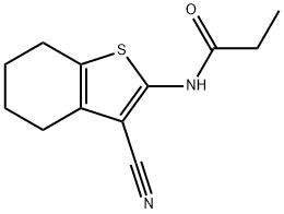 N-(3-cyano-4,5,6,7-tetrahydro-1-benzothiophen-2-yl)propanaMide Structure