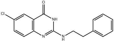 6-Chloro-2-(phenethylaMino)quinazolin-4(3H)-one Structure