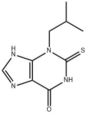 3-isobutyl-2-thioxo-2,3-dihydro-1H-purin-6(7H)-one 구조식 이미지