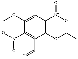2-Ethoxy-5-Methoxy-3,6-dinitrobenzaldehyde 구조식 이미지