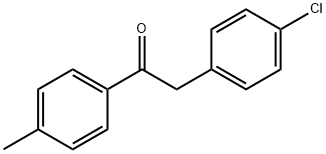 2-(4-클로로페닐)-1-(p-톨릴)에타논 구조식 이미지