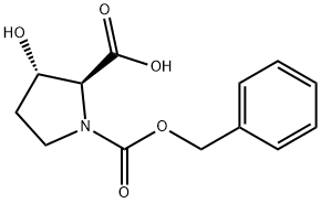 (2S,3S)-3-hydroxy-1,2-Pyrrolidinedicarboxylic acid, 1-(phenylMethyl) ester Structure