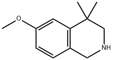 6-메톡시-4,4-디메틸-1,2,3,4-테트라히드로이소퀴놀린 구조식 이미지
