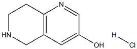 5,6,7,8-Tetrahydro-1,6-naphthyridin-3-ol hydrochloride 구조식 이미지