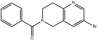 3-BroMo-6-(phenylsulfonyl)-5,6,7,8-tetrahydro-1,6-naphthyridine Structure