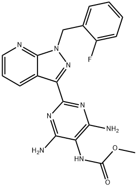 Methyl [4,6-diaMino-2-[1-(2-fluorobenzyl)-1H-pyrazolo[3,4-b]pyridin-3-yl]pyriMidin-5-yl]carbaMate Structure