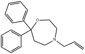 4-Allyl-7,7-diphenyl-1,4-oxazepane 구조식 이미지