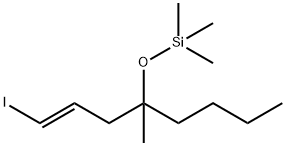 (E)-triMethyl((1-iodo-4-Methyloct-1-en-4-yl)oxy)silane 구조식 이미지