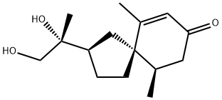 11R,12-Dihydroxyspirovetiv-1(10)-en-2-one Structure