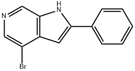 4-BroMo-2-phenyl-1H-pyrrolo[2,3-c]pyridine 구조식 이미지