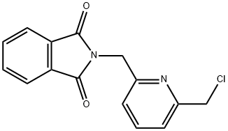 1H-ISOINDOLE-1,3(2H)-DIONE,2-[[6-(CHLOROMETHYL)-2-PYRIDINYL]METHYL]- 구조식 이미지