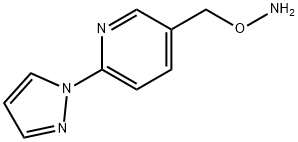5-[(AMinooxy)Methyl]-2-(1H-pyrazol-1-yl)pyridine 구조식 이미지
