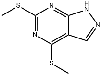 4,6-Bis(methylthio)-1H-pyrazolo[3,4-d]pyrimidine Structure