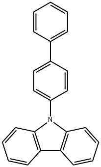 9-(4-phenylphenyl)carbazole Structure