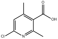 6-Chloro-2,4-diMethylnicotinic acid 구조식 이미지