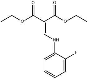 2-[(2-Fluoro-phenylaMino)-Methylene]-Malonic acid diethyl ester 구조식 이미지