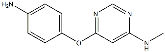 4-PyriMidinaMine, 6-(4-aMinophenoxy)-N-Methyl- Structure