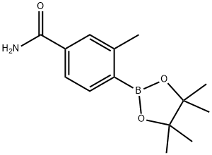 3-Methyl-4-(4,4,5,5-tetraMethyl-1,3,2-dioxaborolan-2-yl)benzaMide Structure