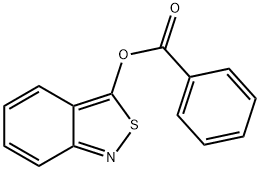 벤조[c]이소티아졸-3-일벤조에이트 구조식 이미지