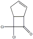 Bicyclo[3.2.0]hept-3-en-6-one, 7,7-dichloro- Structure