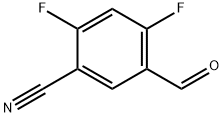 2,4-Difluoro-5-formylbenzonitrile Structure