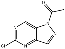 Ethanone, 1-(5-chloro-1H-pyrazolo[4,3-d]pyriMidin-1-yl)- 구조식 이미지