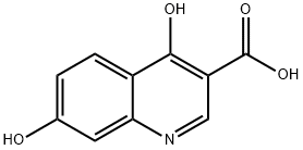 4,7-Dihydroxyquinoline-3-carboxylic acid 구조식 이미지