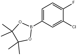 3-Chloro-4-fluorophenylboronic acid pinacol ester 구조식 이미지