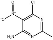 6-Chloro-2-Methyl-5-nitropyriMidin-4-aMine 구조식 이미지