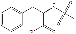 (+)-(s)-n-Methylsulfonylphenylalanyl chloride Structure