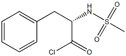 (+)-(s)-n-메틸설포닐페닐알라닐클로라이드 구조식 이미지