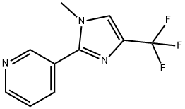 3-[1-Methyl-4-(trifluoromethyl)-1H-imidazol-2-yl]-pyridine 구조식 이미지